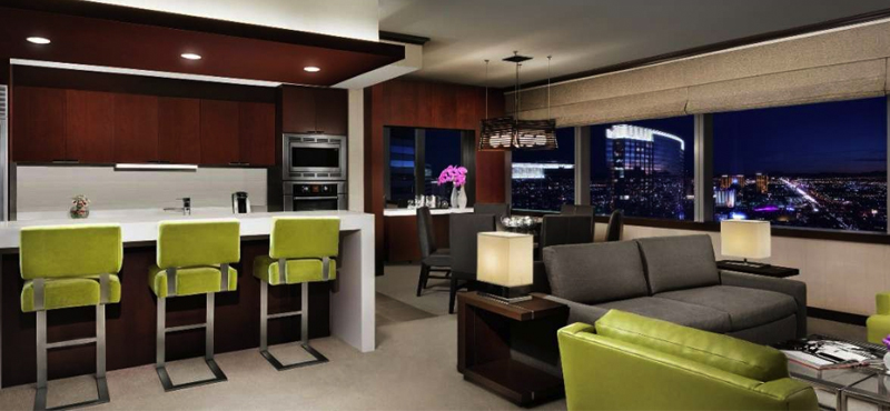 luxury Las Vegas holiday Packages Vdara Hotel And Spa Two Bedroom Hospitality Suite