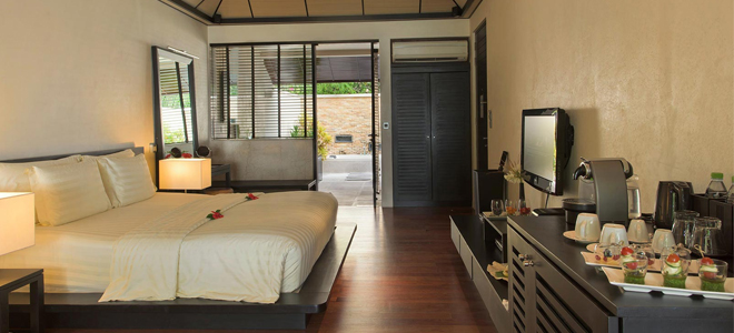 Lily Beach Resort and Spa - beach villa bedroom