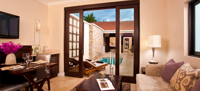 Living Room Sandals Ochio Rios Butler Village Honeymoon Romeo & Juliet Sanctuary One Bedroom Villa Suite With Private Pool