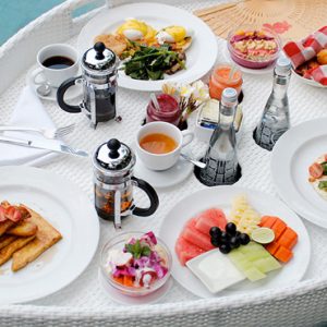 Luxury Bali Holiday Packages The Kayana Villas Seminyak Floating Breakfast