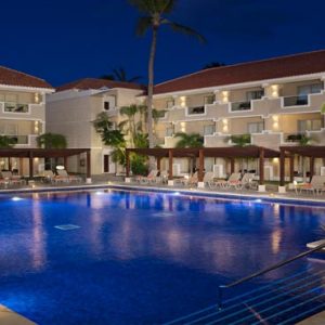 Luxury Dominican Republic Holiday Packages Dreams Palm Beach Punta Cana Pool At Night