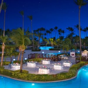 Luxury Dominican Republic Holiday Packages Dreams Palm Beach Punta Cana Wedding Dinner Pool Setup