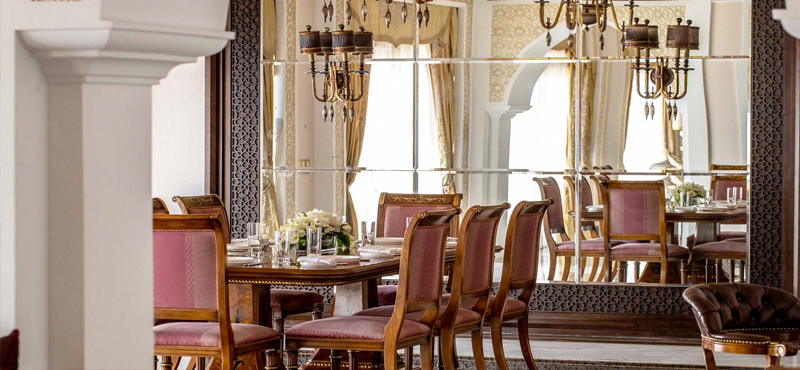Luxury Dubai Holiday Packages Jumeirah Zabeel Saray Grand Imperial Suite Dining Room2