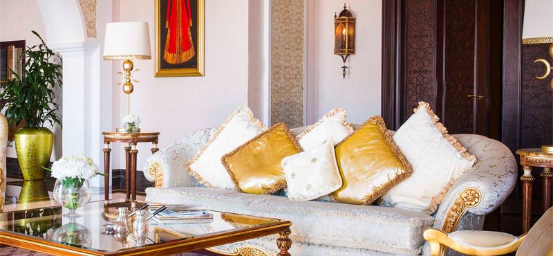 Luxury Dubai Holiday Packages Jumeirah Zabeel Saray Imperial One Bedroom Suite Living Room