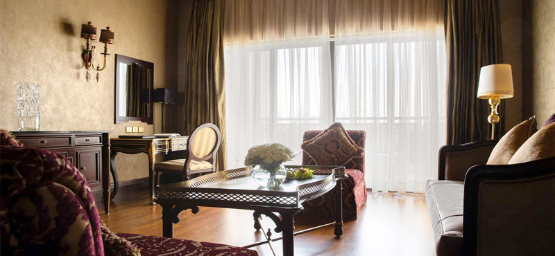 Luxury Dubai Holiday Packages Jumeirah Zabeel Saray Two Bedroom Suite Living Room