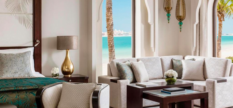 Luxury Dubai Holiday Packages One&Only The Palm Palm Beach Junior Suite Bedroom