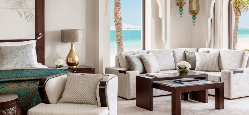 Luxury Dubai Holiday Packages One&Only The Palm Palm Beach Junior Suite With Pool Bedroom1