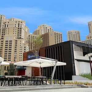 Luxury Dubai Holidays Amwaj Rotana Hotel Exterior Restaurants Area