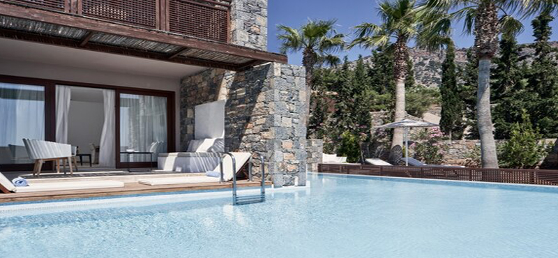 Luxury Greece Holiday Packages Blue Palace Resort And Spa Junior Suites Heated Pool