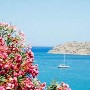 Luxury Greece Holiday Packages Blue Palace Resort And Spa View From Resort