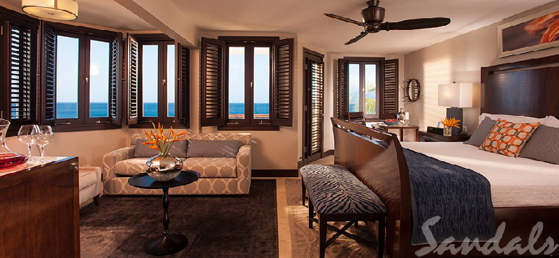 Luxury Grenada Holiday Packages Sandals Grenada Pink Gin Oceanview Club Level Suite