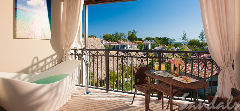 Luxury Grenada Holiday Packages Sandals Grenada South Seas Premium Room With Outdoor Tranquility Soaking Tub1