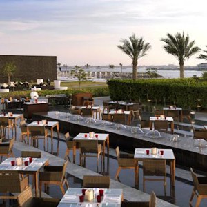 Luxury Holidays Abu Dhabi - Fairmont Bab Al Bahr - Outdoor seating