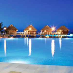 Luxury Holidays Bora Bora - Pearl Beach Resort - Night Setting