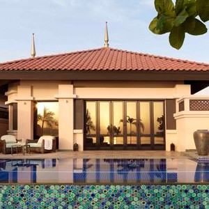 Luxury Holidays Dubai - Anantara The Palm Dubai - Beach Pool Villa Exterior