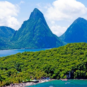 Luxury-Holidays-St-Lucia-Anse-Chastanet-Aerial