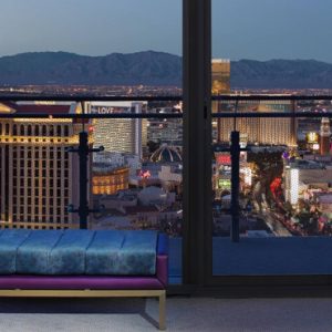 Luxury Las Vegas Holiday Packages Cosmopolitan Las Vegas Wrap Around Terrace Fountain View 3