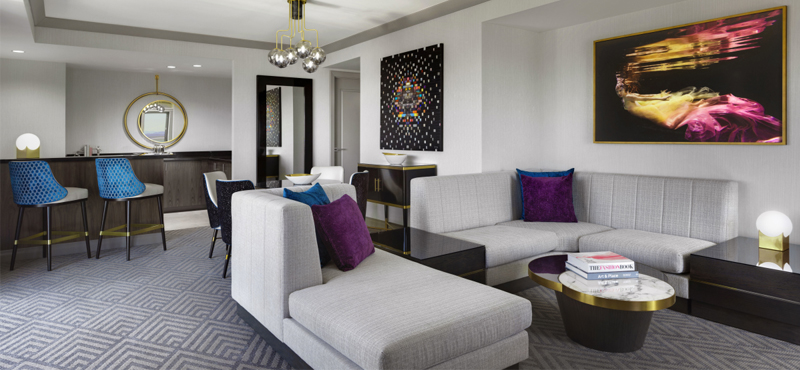 Luxury Las Vegas Holiday Packages Cosmopolitan Las Vegas Wrap Around Terrace Suite