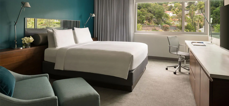 Luxury Los Angeles Holiday Packages Andaz West Hollywood 1 King Bed Hollywood Hills View