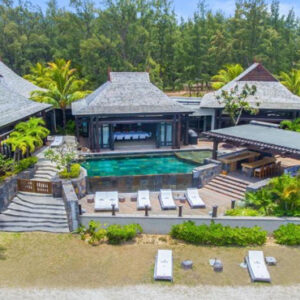 Luxury Mauritius Holiday Packages JW Marriott Mauritius Resort Villa Aerial View