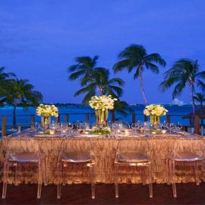 Luxury Mexico Holiday Packages Dreams Sands Cancun Resort And Spa Beach Wedding Dinner Reception At Night