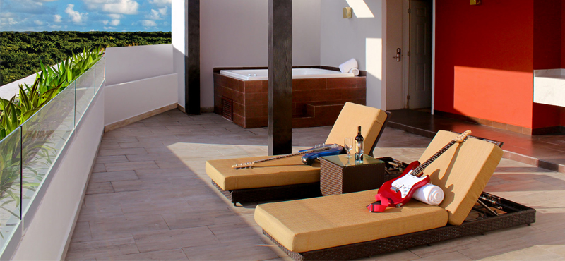 Luxury Mexico Holiday Packages Hard Rock Hotel Riviera Maya Rock Suite Platinum Rooftop Lounge 3