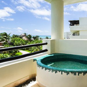 Luxury Mexico Holiday Packages Secrets Maroma Beach Riviera Cancun Preferred Club Junior Suite Ocean View Exterior Soaking Tub