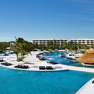 Luxury Mexico Holiday Packages Secrets Maroma Beach Riviera Cancun Aerial View Of Pool