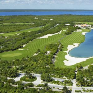 Luxury Mexico Holiday Packages Secrets Playa Mujeres Golf Aerial