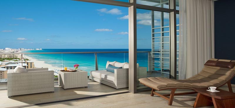 Luxury Mexico Holiday Packages Secrets The Vine Cancun Junior Suite Ocean View Terrace