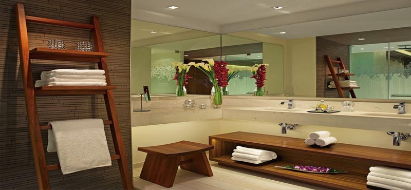 Luxury Mexico Holiday Packages Secrets The Vine Cancun Junior Suite Ocean View Bathroom