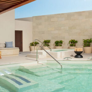 Luxury Mexico Holiday Packages Dreams Aventuras Riviera Maya Spa Outdoor Whirlpool