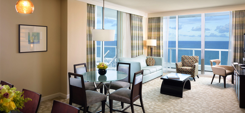 Luxury Miami Holiday Packages Fontainebleau Miami South Beach Sorrento One Bedroom Oceanfront Suite 2