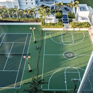 Luxury Miami Holiday Packages W South Beach Miami SWING Rooftop Tennis Court