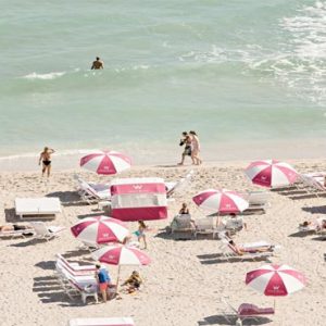 Luxury Miami Holiday Packages W South Beach Miami Umbrellas At Sand
