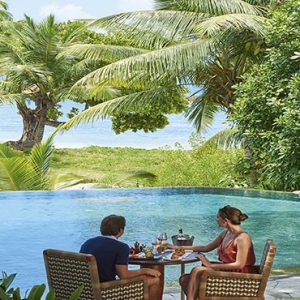 Luxury Seychelle Holiday Packages Constance Lemuria Pool Lunch