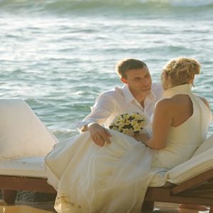 Luxury Seychelle Holiday Packages Constance Lemuria Wedding Couple