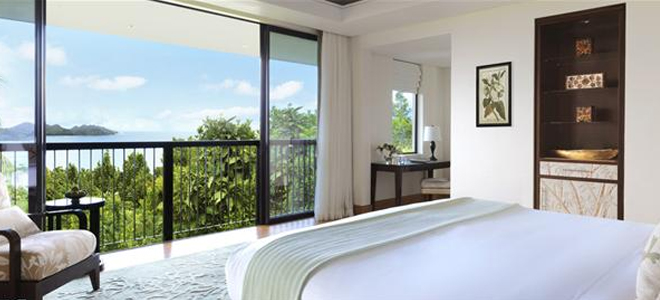 Luxury Seychelles Holiday Packages Raffles Seychelles One Bedroom Panoramic View Villa Bedroom