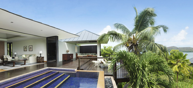 Luxury Seychelles Holiday Packages Raffles Seychelles One Bedroom Garden View Villa Pool Side