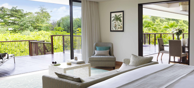 Luxury Seychelles Holiday Packages Raffles Seychelles Two Bedroom Beachfront Villa Bedroom