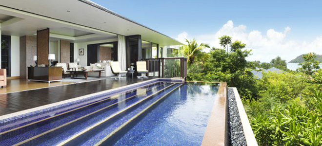 Luxury Seychelles Holiday Packages Raffles Seychelles Two Bedroom Ocean View Villa Pool