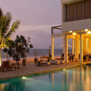 Luxury Sri Lanka Holidays Jetwing Sea Pool Exterior At Night