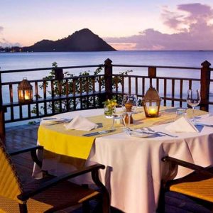 Luxury St Lucia Holiday Packages Cap Maison, St Lucia Private Dining At Cliff