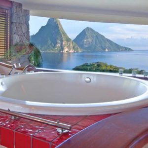 Luxury St Lucia Holiday Packages Jade Mountain Bath With A View
