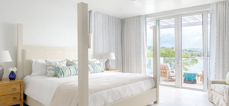 Luxury St Lucia Holiday Packages Windjammer Landing Villa Beach Resort King Bedroom Balcony Access