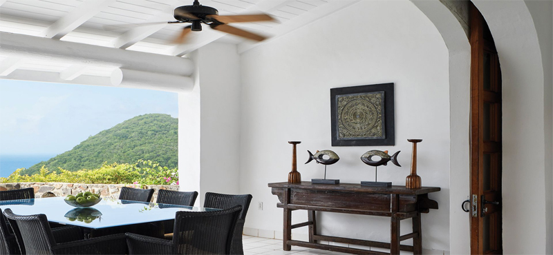 Luxury St Lucia Holiday Packages Windjammer Landing Villa Beach Resort Outdoor Dinning Area