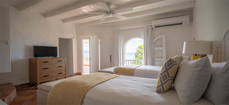 Luxury St Lucia Holiday Packages Windjammer Landing Villa Beach Resort Premium Two Bedroom Ocean View Villa Twin Bed