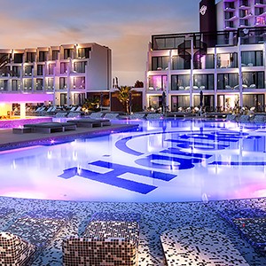 Luxury holidays ibiza - hard rock ibiza - pool exterior night