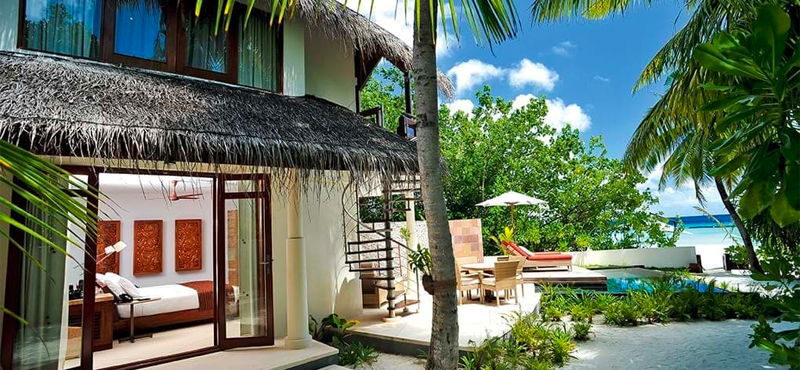 Maldives Holidays Constance Halaveli Resort Double Storey Beach Villa Exterior
