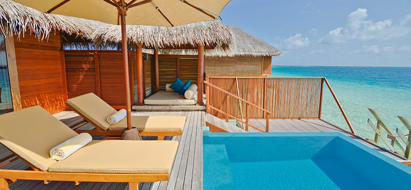 luxury Maldives holiday Packages Huvafen Fushi Maldives Lagoon Bungalow With Pool